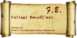 Fellegi Benjámin névjegykártya